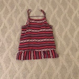 Red layered tank